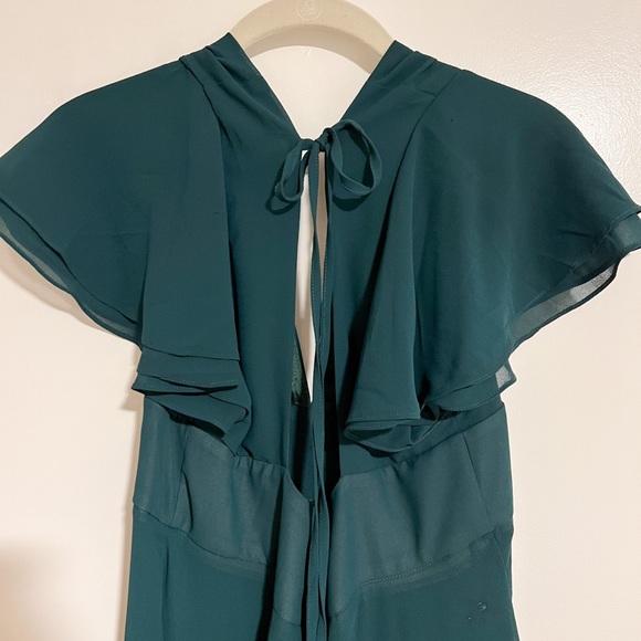 Emerald green long dress - Picture 4 of 5